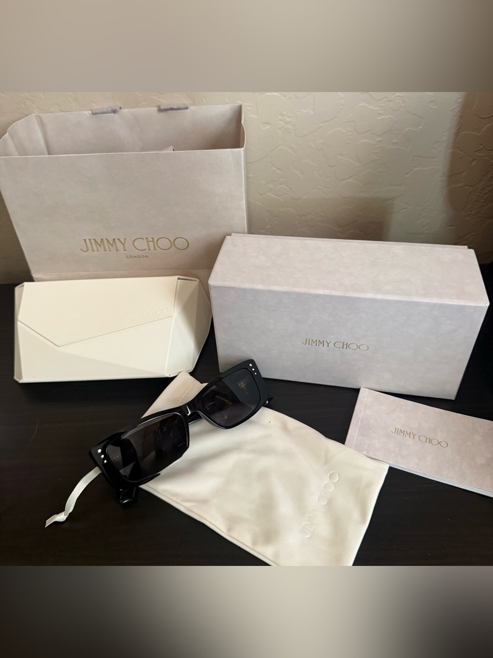 Jimmy Choo Black polarized JC5002BU sunglasses
